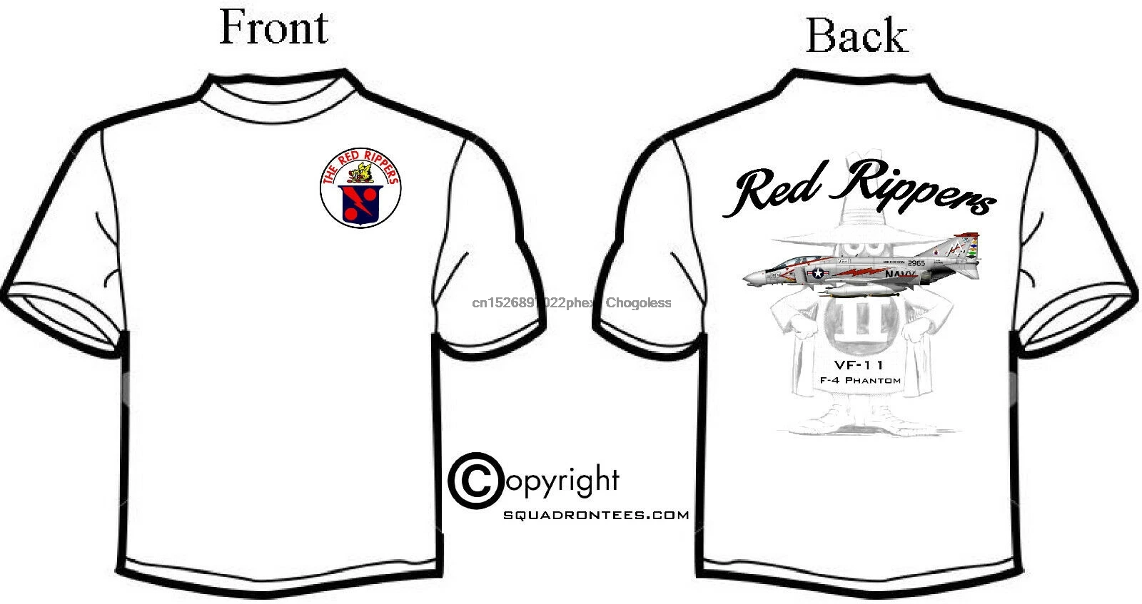 VF 11 красный рыхлители F 4 Phantom эскадрильи Футболка Премиум арт|Мужские футболки| |