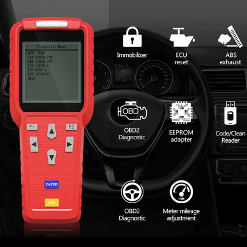 x100 pro Xtool X100 PAD2 Pro Профессиональный OBD2 автомобильный диагностический инструмент с ключом программист для VW 4th 5th иммобилайзер и регулировка одометра - Цвет: x100 pro