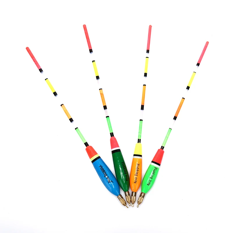 

5Pcs/lot Fishing Float Barguzinsky Fir Floats Float 3+2g/4+2g/5+2g/6+2g Mix Color For Carp Fishing Fishing Tackles Tools