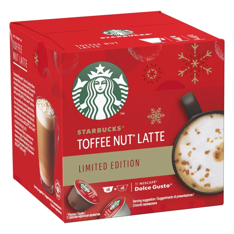 Кофе в капсулах Starbucks Toffee Nut Latte Limited Edition для системы NESCAFÉ Dolce Gusto 12 капсул - купить