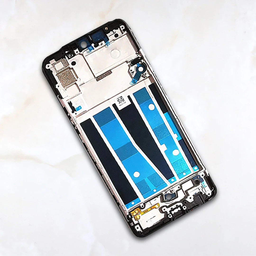 For Oppo A91 Middle Frame Cover Case Front Housing chassis Phone LCD Display Bezel Faceplate Frame Replacement enlarge