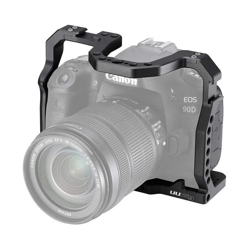 UURig фотокамера мертальная клетка для Canon 90D 80D 70D удлинитель Верхняя ручка 1/4 винт