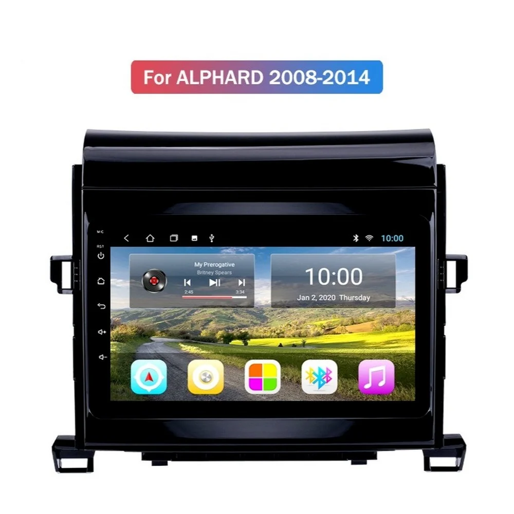

6G+128G Android Car Radio Player For TOYOTA Alphard 2008-2014 Car GPS Navigation With Wifi 4G Bluetooth Mirror Link