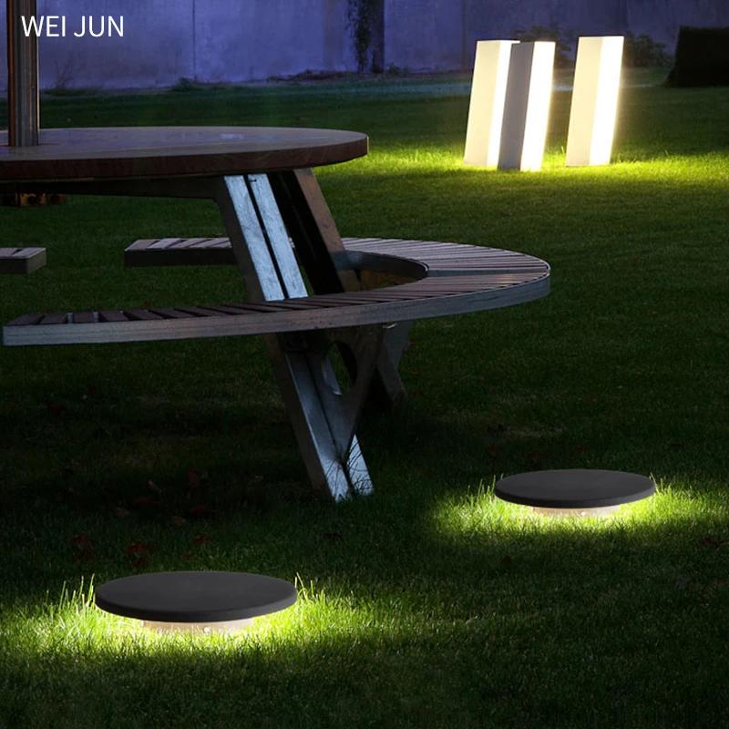 저렴한 태양 지상 조명 Led 태양 정원 야외 디스크 조명 방수 지상 풍경 조명, 잔디 파티오 통로 마당 데크