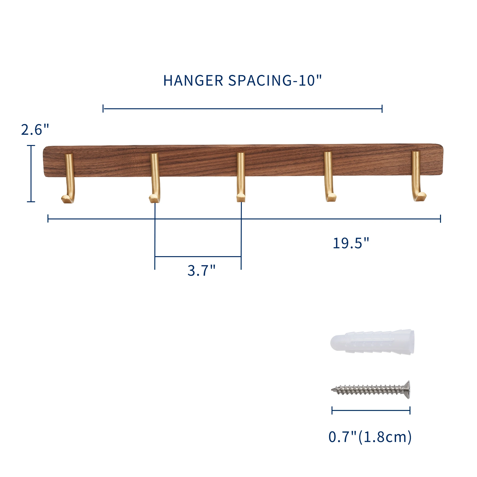 Настенная вешалка для пальто SARIHOSY настенные золотистые крючки из орехового