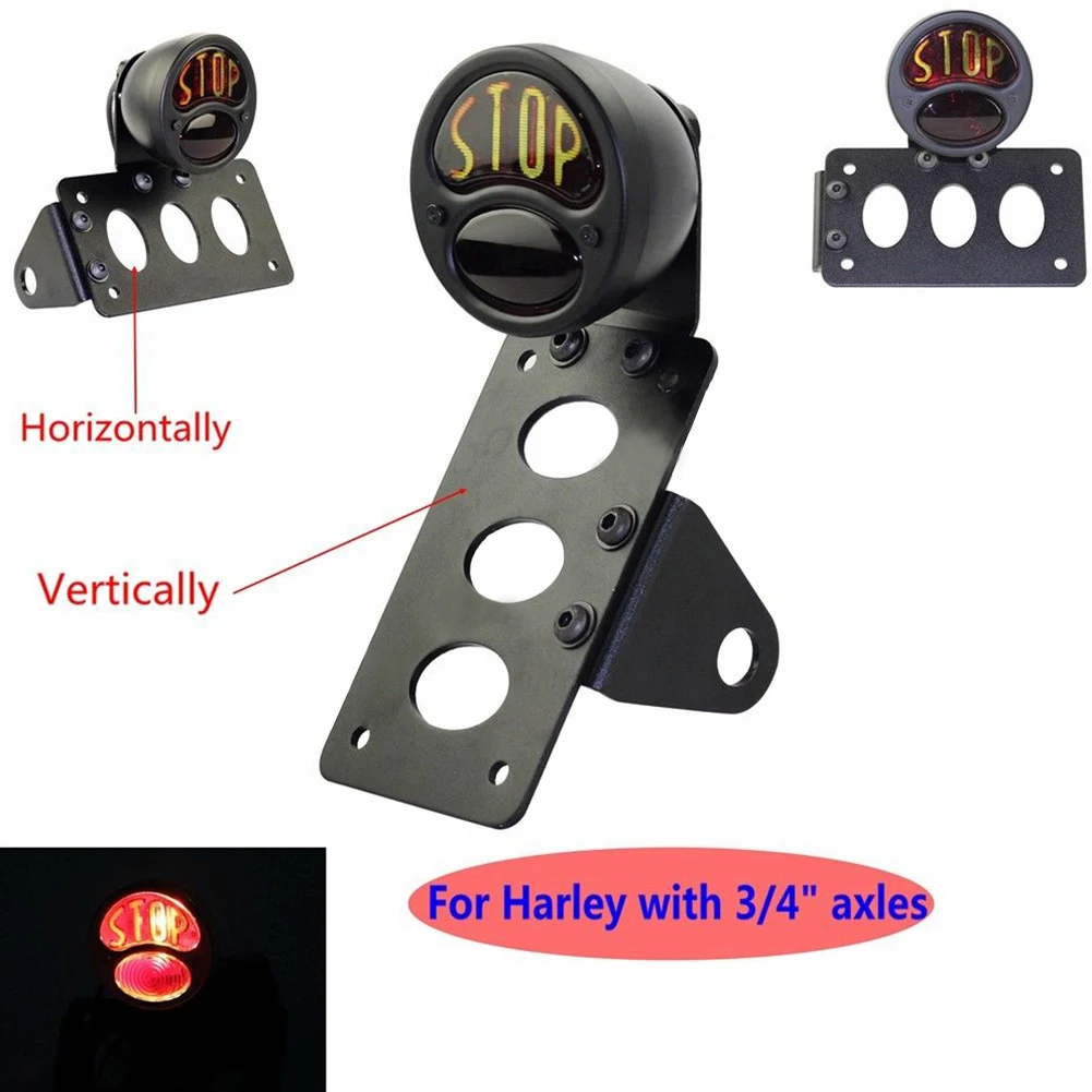 Задний фонарь мотоцикла стоп Боковое крепление стоп-сигнал Duolamp задний номерной