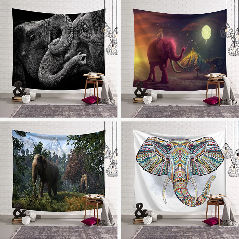 

Слон психоделический лес хиппи гобелен в богемном стиле МАНДАЛА ГОБЕЛЕН художественное настенное изделие Love You To настенный гобелен из ткан...