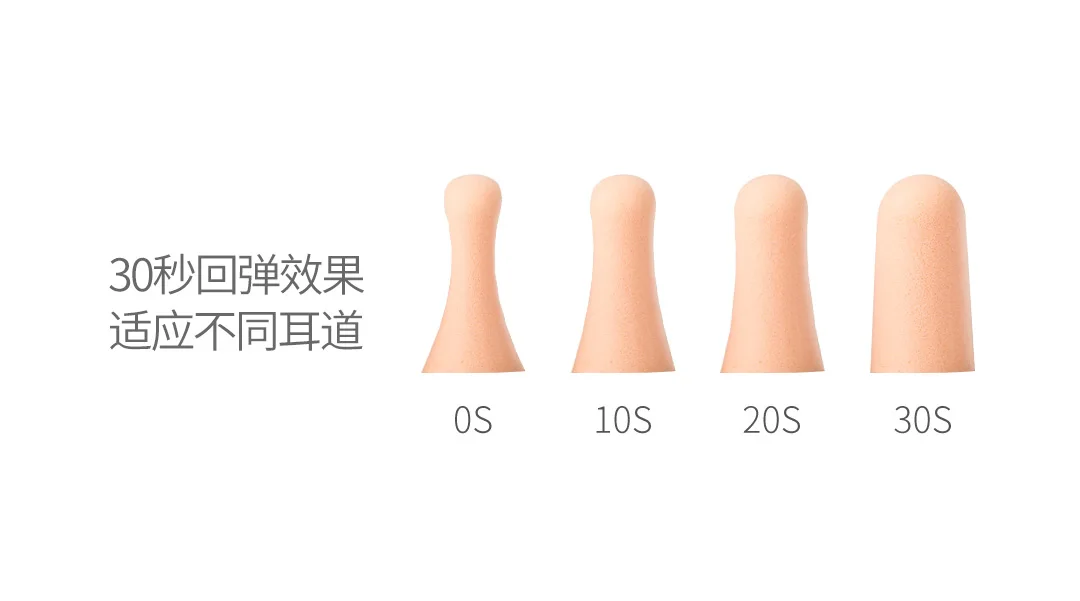 Xiaomi Беруши Мягкие силиконовые шумоподавление беруши звукоизоляция защита ушей Спальные Наушники с футляром для хранения
