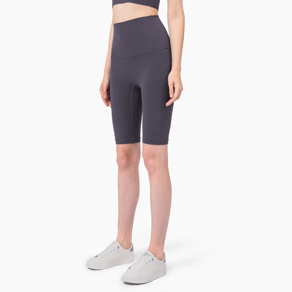 

New Tight Five-point Nude Yoga Pants New Color Peach Hip Fitness High Waist Yoga Shorts