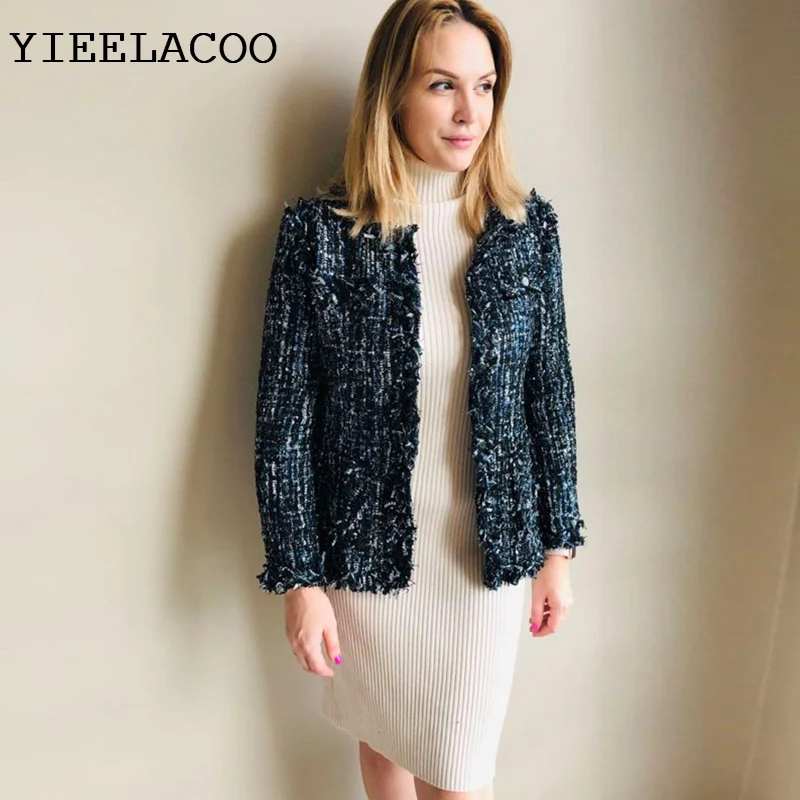 Женская куртка с блестками праздничная блестящая ткань осенне-зимняя из твида