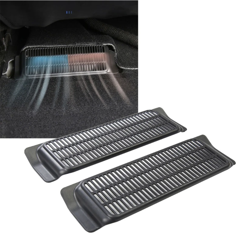 

28TB 2pcs Car Air Outlet Cover for tesla Model 3 Under Seat Air Vent Anti-blocking Dust Cover Accessories