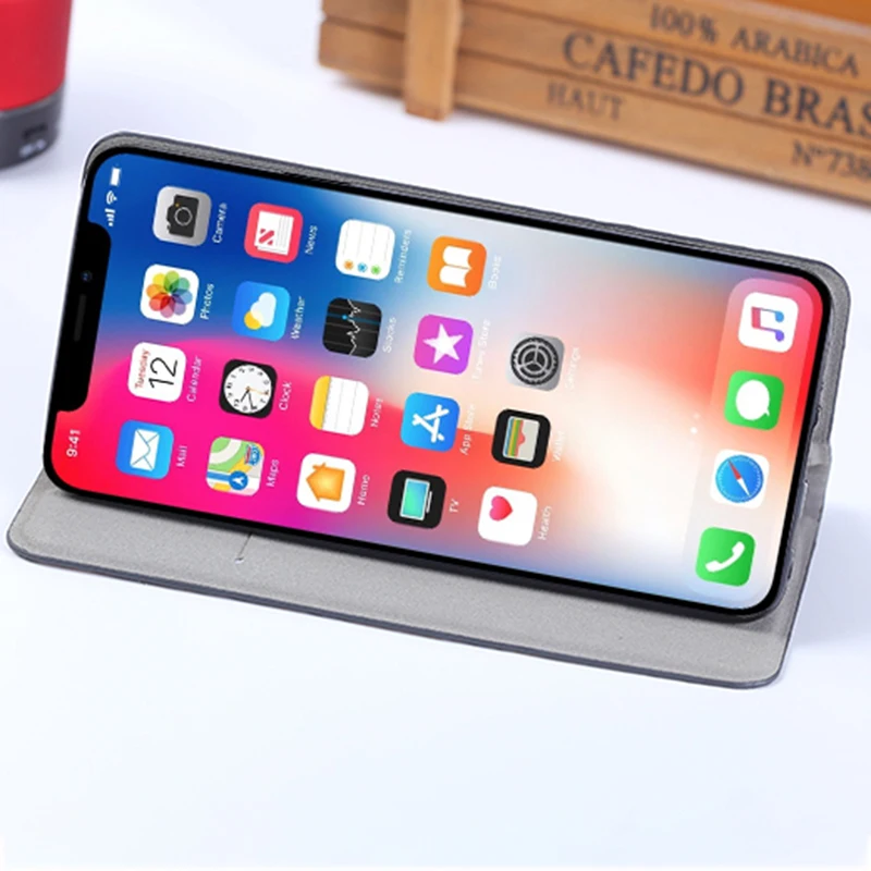Флип-чехол для телефона iPhone 6 6s 7 8 Plus 11 Pro X Xr Xs Max чехол 6p 6sp 7p 8p с текстурой гепарда |