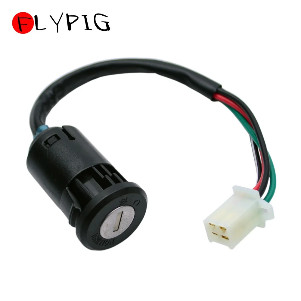 Ключ зажигания замок 4 провода для Yamaha V Star 650 950 1100 WR250 250F 250Z 450F 426F 400F XT225 250 350 600 1990