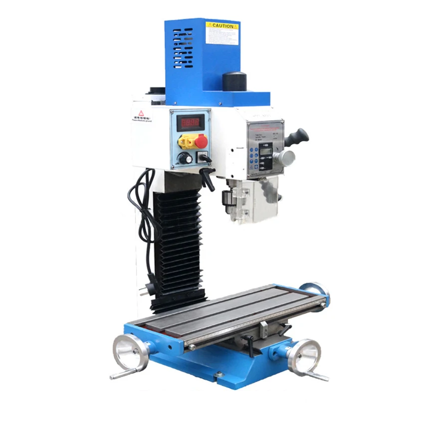 Металлическая настольная дрель с цифровым дисплеем 1000 Вт промышленный фрезерный