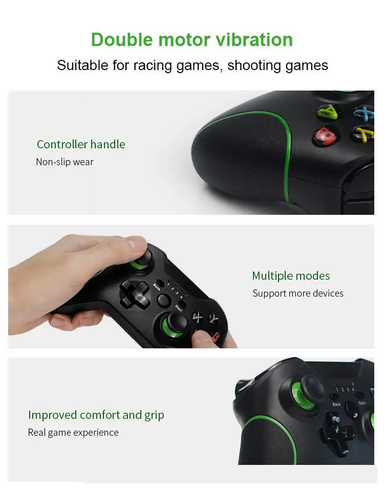 Подставка под руку 2,4G беспроводной Bluetooth геймпад игра, ручной контроллер Joypad игровой джойстик для Xbox 360 для компьютера PC Gamer