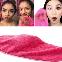 reusable microfiber facial cleansing towels cloth makeup remover cleansing beauty wash tools