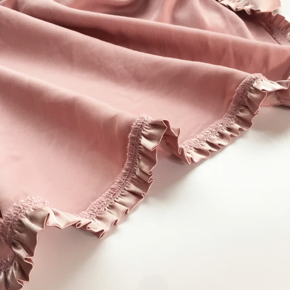 

New Ladies casual pajamas breathable high-end long pajamas fashion sexy home wear lace-up dress pajamas sexy pajamas hot sale