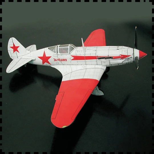 1:32 scala unione sovietica Mikoyan MiG-3 KIT modello di carta artigianale fai da te puzzle giocattolo fatto a mano fai da te