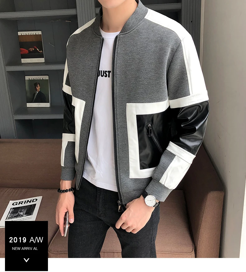 Мужская кожаная куртка Jaqueta De Couro Masculina, мужские кожаные куртки, мотоциклетные кожаные куртки для мужчин