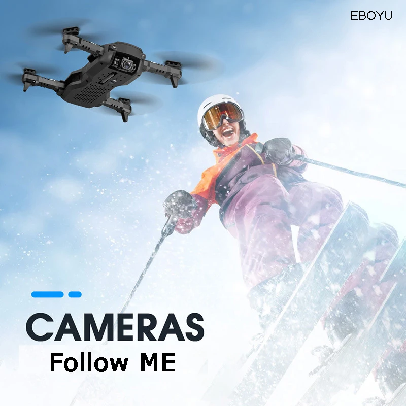 Складной Радиоуправляемый квадрокоптер EBOYU F62 Wi-Fi FPV 4K/480P HD камера оптический