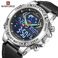 naviforce luxury mens sport watches military waterproof digital alarm chronograph quartz wristwatch male clock relogio masculino