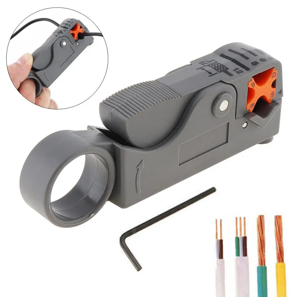 

Многофункциональный инструмент для зачистки коаксиального кабеля сетевая проволока кусачки Мини автоматические плоскогубцы ручной инстр...