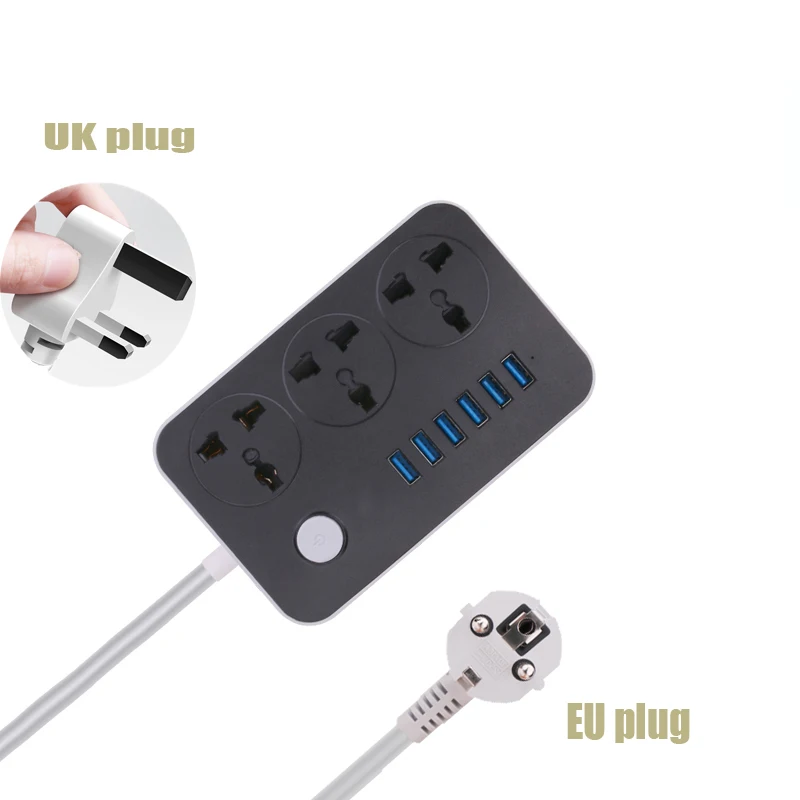 Сетевой фильтр с USB разъемом для платы питания 2 круглых контакта европейская