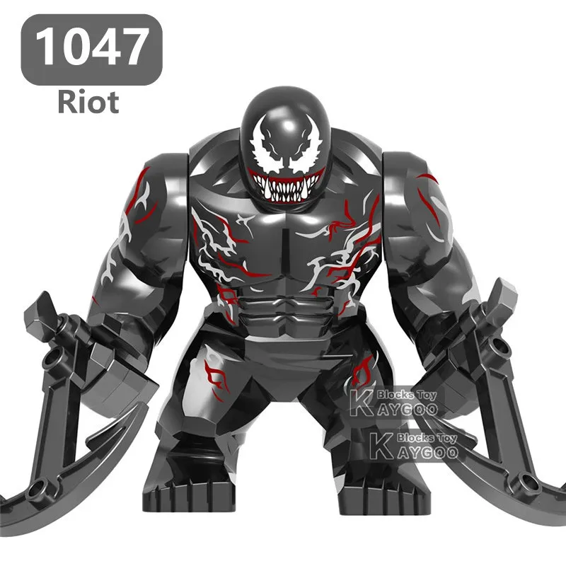 Большой размер фигурки Venom Carnage Batman Hulk Thanos Cull Spiderman Ironman строительные блоки набор