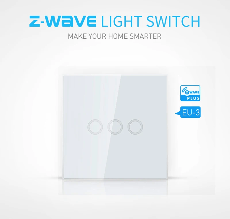 NEO COOLCAM 4 шт./лот Z-wave Plus 3 банды ЕС 868,4 МГц настенный выключатель света для домашней автоматизации настенный выключатель света сенсорный контроль
