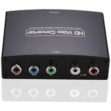 YPbPr R/L To HDMI Compatible Converter 1080P Component Video Converter Audio Adapter Splitter for DVD HDTV Monitor Projector