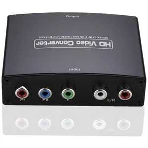 ypbpr rl to hdmi compatible converter 1080p component video converter audio adapter splitter for dvd hdtv monitor projector free global shipping