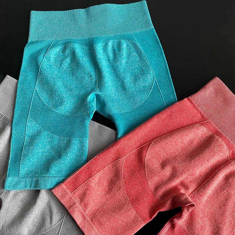 Dropship Slim Fit Women Sports Shorts for Women  New Cycling Running Fitness High Waist Push Up Gym Shorts Leggings Women