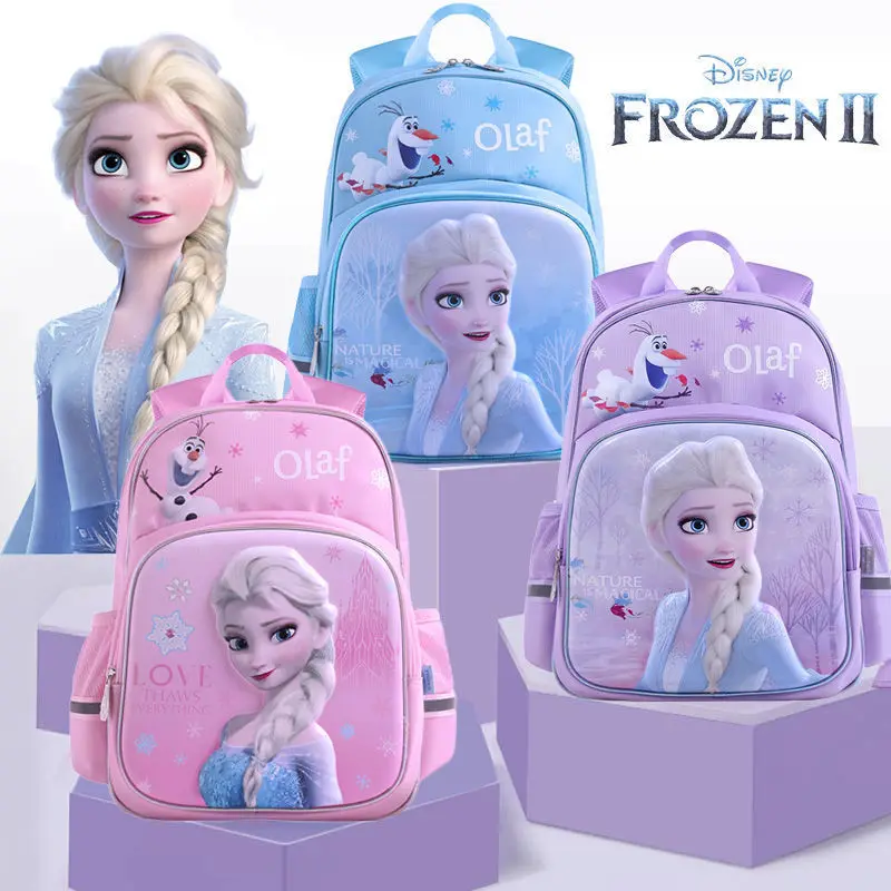 

Disney Genuine Schoolbag Children's Backpack Frozen 2 Princess Backpack Aisha Backpack Spiderman Schoolbag