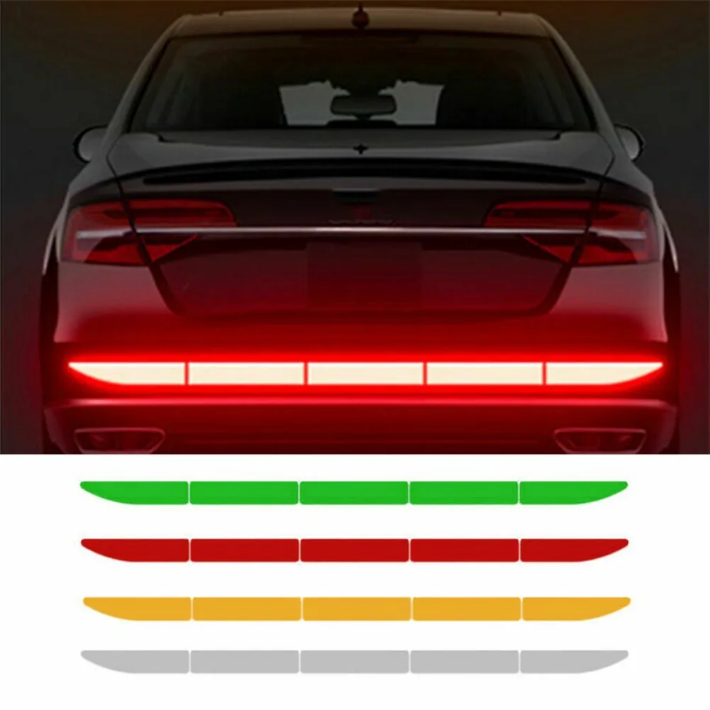 

Car Reflective Warn Strip Tape Bumper Safety Stickers Decal Exterior Accessories Car Stickers Rain-resistant