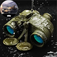 professional military 10x50 binoculars rangefinder powerful telescope waterproof tactical night vision compass float spyglass