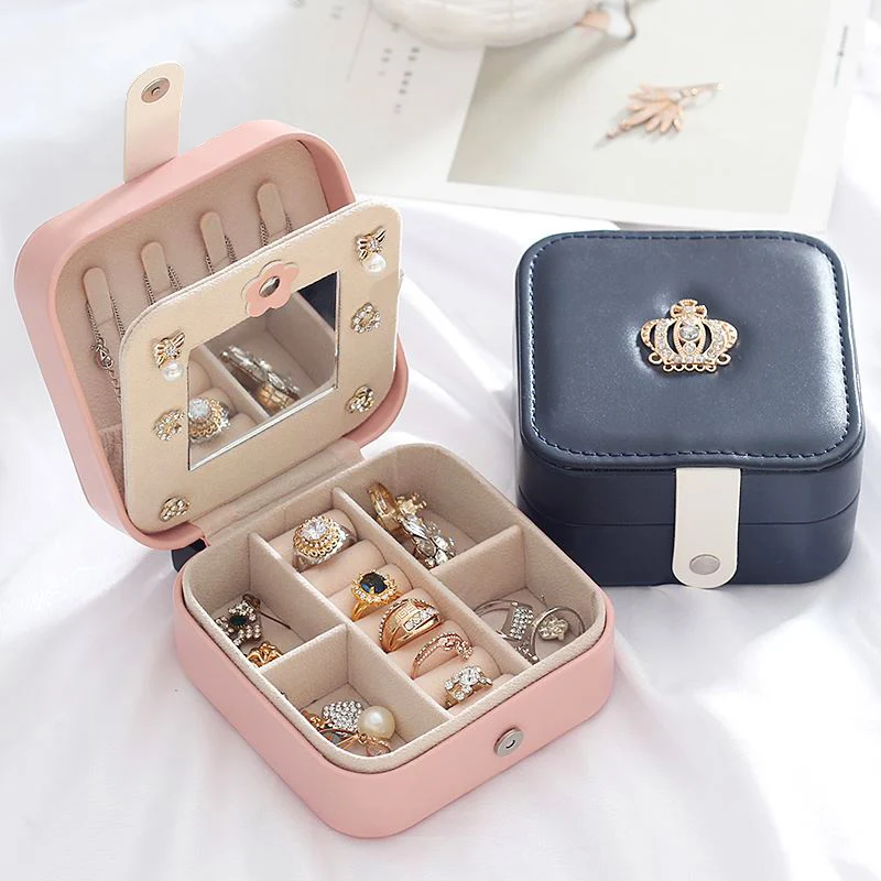 Органайзер для ювелирных изделий дисплей чехол коробки переносные серьги кольцо