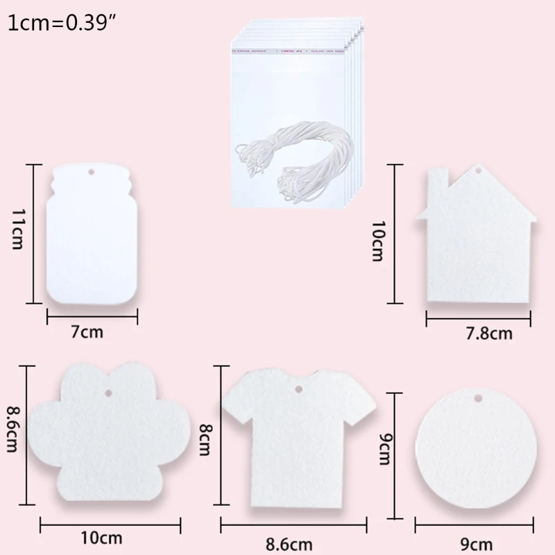 

Sublimation Air Freshener Blanks Air Freshener Fragrant Sheets Felt Polyes