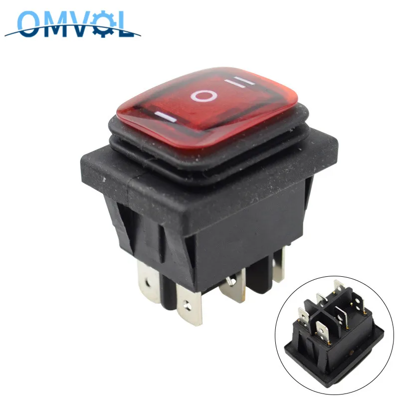 1 шт. 12В led фиксированный замок водонепроницаемый 6Pin кулисный переключатель 3