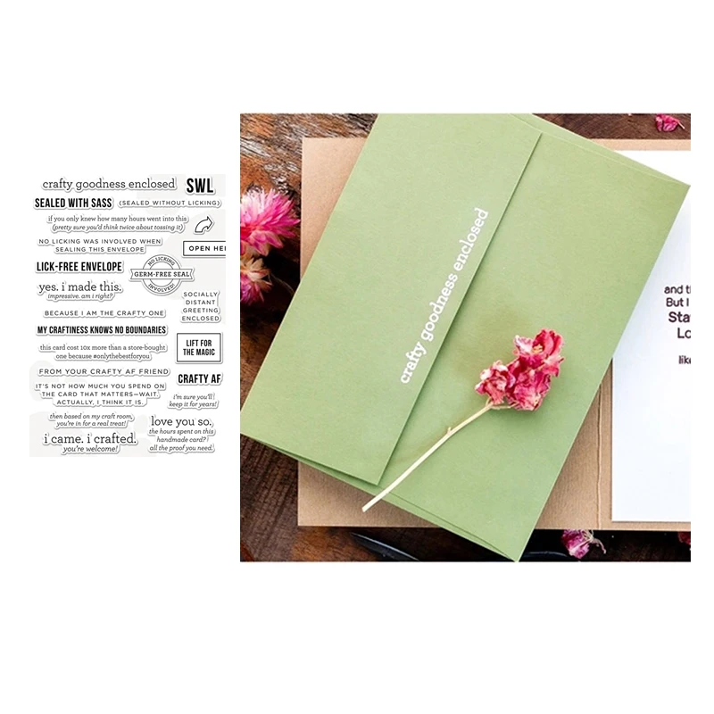 

JC 2021 New i crafted Letter Clear Rubber Stamps Seals Silicone for Scrapbooking Paper Card Make Craft Sheet Decoration Template