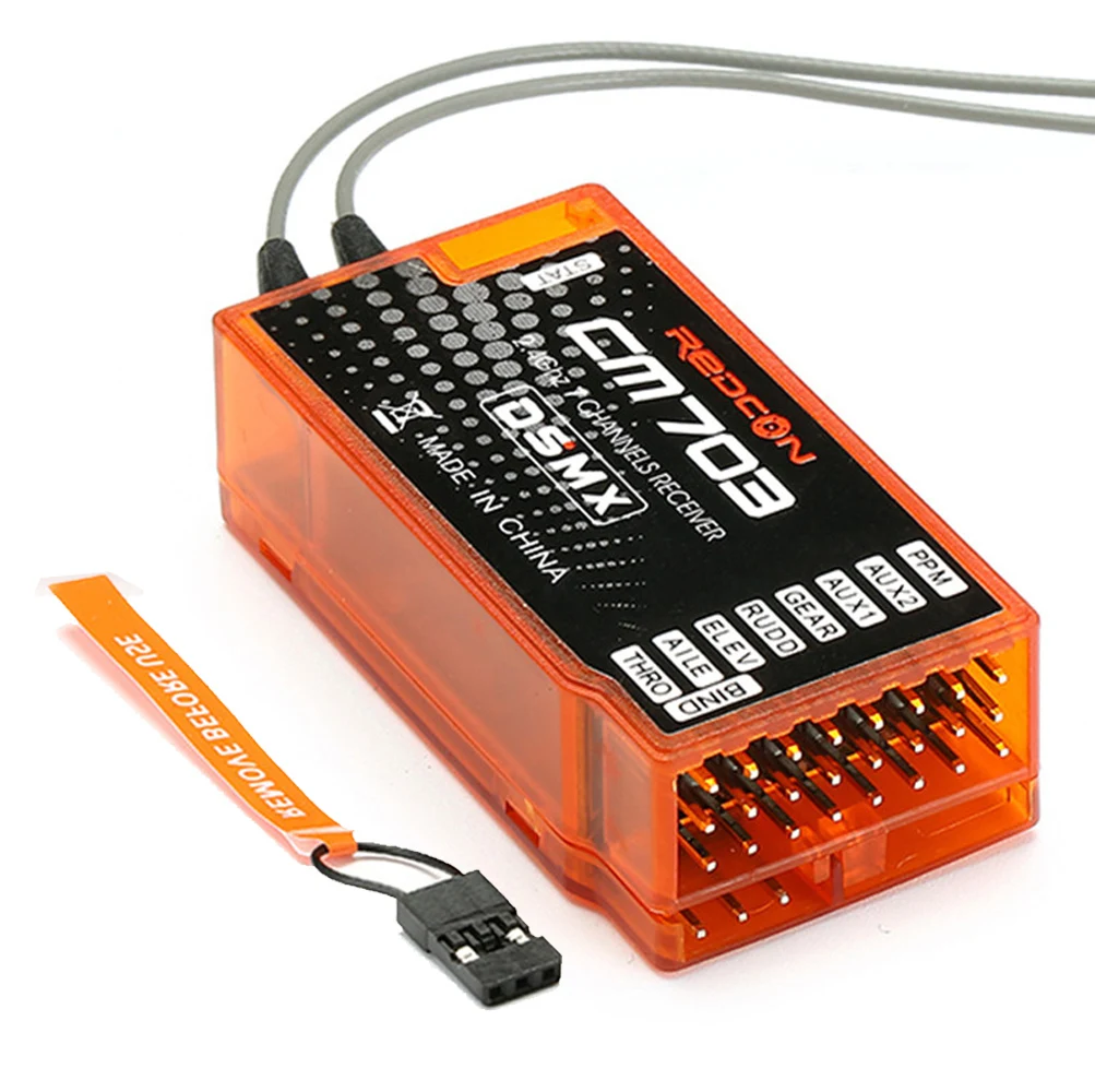 

7 Channels With PPM Output RC Spare Parts REDCON CM703 2.4G 7CH Receiver With PPM Output For DSM2 DSMX