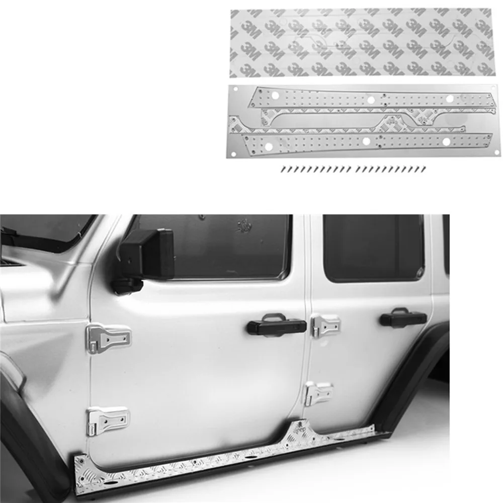 Metal Side Bumper Anti-skid Plate for 1/10 AXIAL SCX10 III RC Car Accessories Door Scratch Resistant Non-slip | Игрушки и хобби