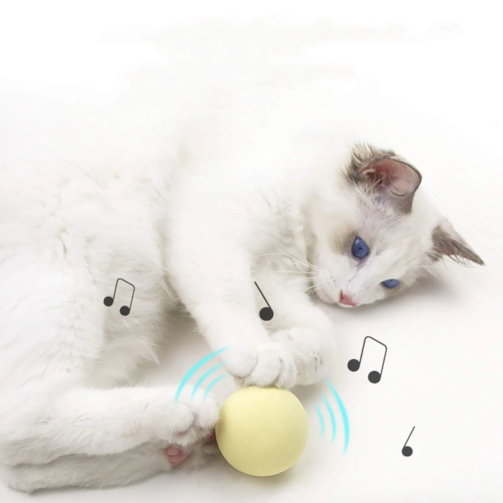 Кошка, подарок детям на новый для гравитационных мячей Smart Touch звуковые игрушки Интерактивная кошка обучение кошачья мята KittenToy ПЭТ игровые товары игрушки для кошек - изображение
