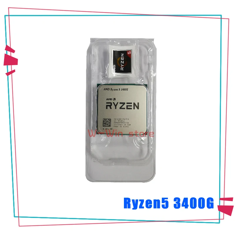 Процессор AMD Ryzen 5 3400G R5 3400G 3,7 GHz четырехъядерный Восьмиядерный процессор 65W процессор YD3400C5M4MFH разъем AM4 с охлаждающим вентилятором