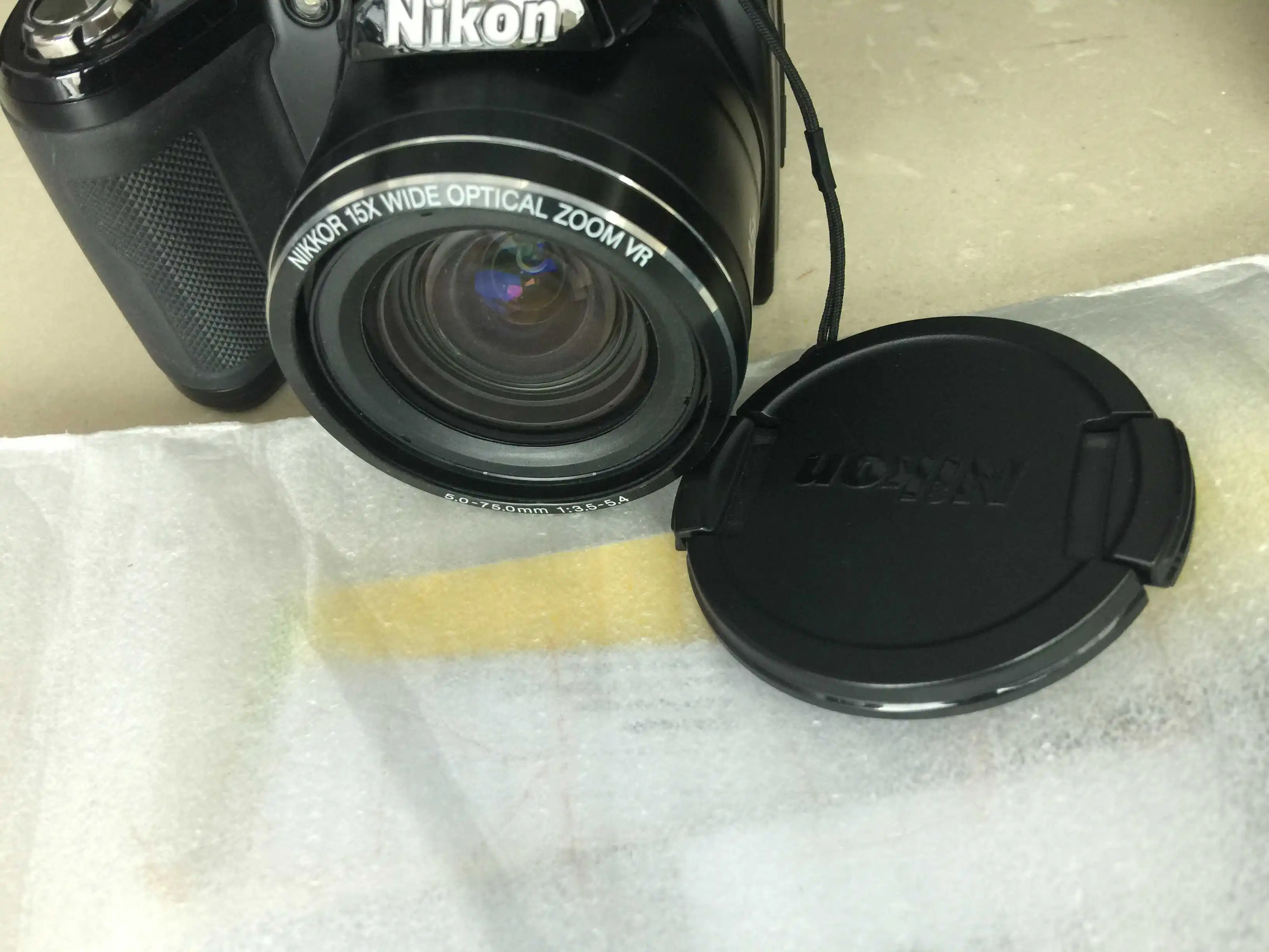 Бывшая в употреблении Цифровая камера Nikon Coolpix L110 3 0 МП с 15 кратным оптическим