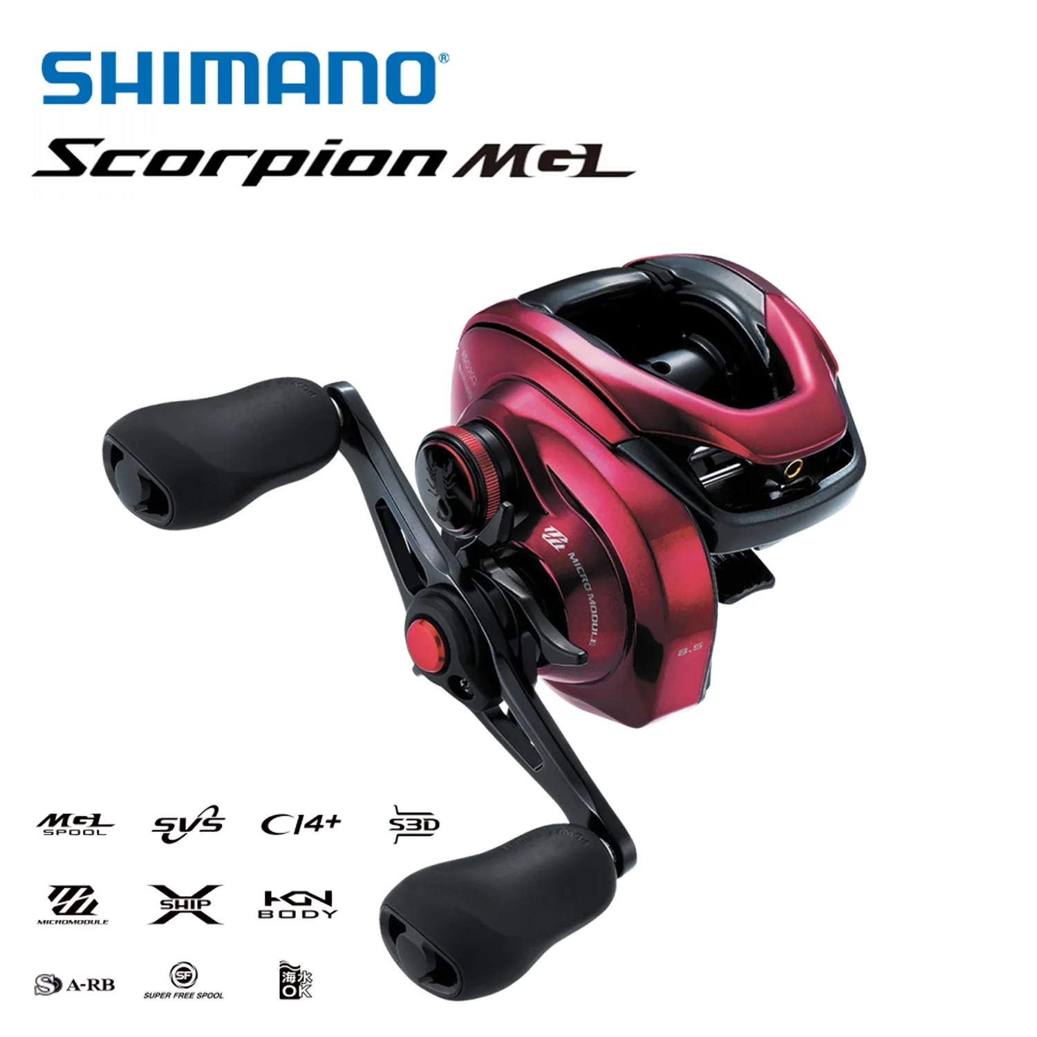

Катушка для заброса приманки Shimano 19SCORPION MGL 151HG/150XG/151, 8,5: 1 7,4: 1, макс. нагрузка 5,5 кг