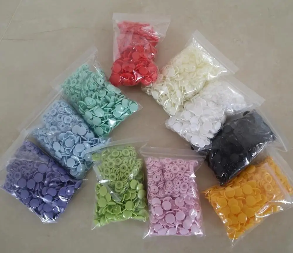 200 набор пластиковые кнопки T5 KAM с глянцевой отделкой 12 мм|Пуговицы| |