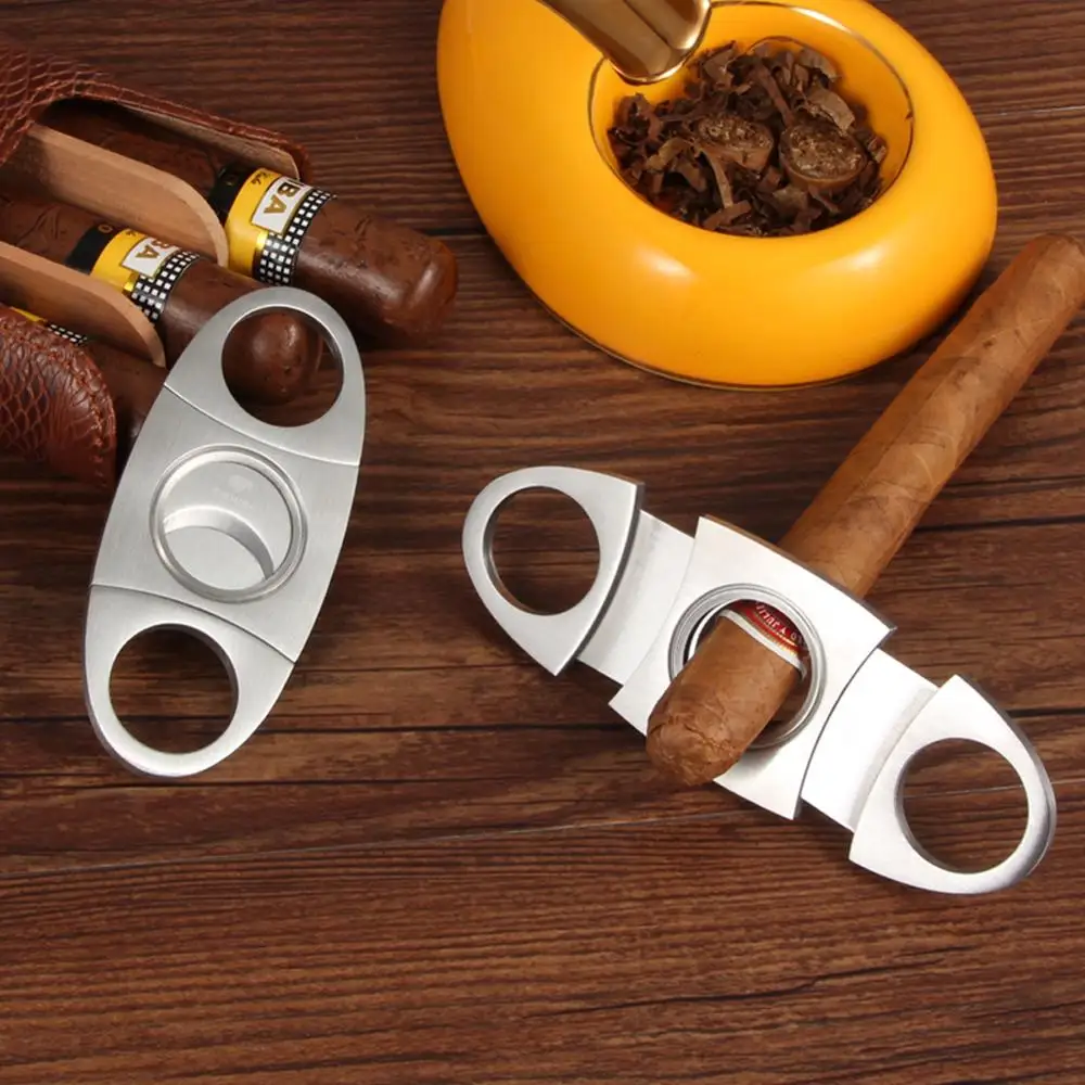 COHIBA-encendedor de cigarros con 3 chorros de llama, soplete de Gas, cortador de butano, accesorios afilados para cigarros con punz&oacute;n de Ciagar y caja de regalo-2