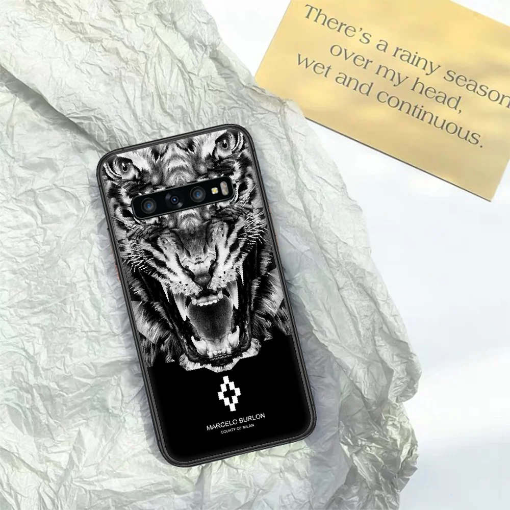 

Italian Brand Marcelo Burlone Phone Case for Samsung Galaxy Note S 6 7 8 9 10 E 20 Ultra Edge Plus black Coque Pretty Hoesjes 3D