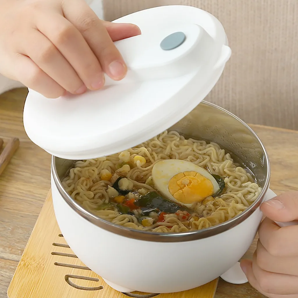 120 мл миска для лапши из нержавеющей стали с ручкой контейнер хранения еды чаши