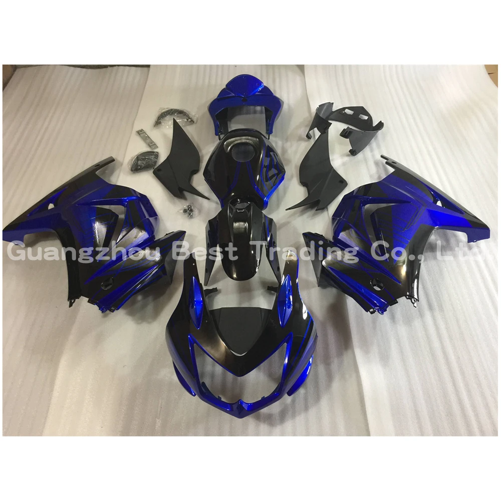 Глянцевый синий молдинг для KAWASAKI EX250 ninja250 2008 2012 EX250R NINJA 250R полный комплект крышки